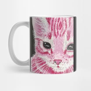 Pink kitten cat face Mug